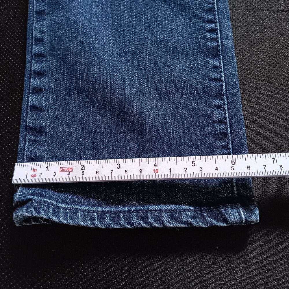 L.L.Bean Signature Jeans Men 30x29 Blue Cotton Denim Straight Slim Faded Stretch - Picture 11 of 11